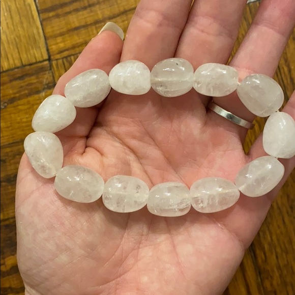 Natural Rose Quartz Bracelet- Expands to Fit - Picture 4 of 4